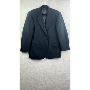 Palm Beach Camal Hair Black Two Button‎ Sport Coat Measures a 44R